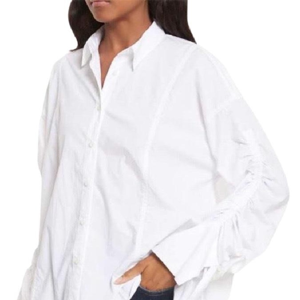 NWT Free People Button Down Blouse - Picture 2 of 6